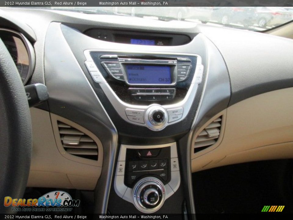 2012 Hyundai Elantra GLS Red Allure / Beige Photo #13