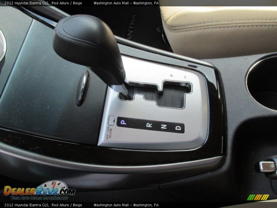 2012 Hyundai Elantra GLS Red Allure / Beige Photo #15