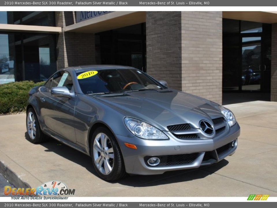 2010 Mercedes-Benz SLK 300 Roadster Palladium Silver Metallic / Black Photo #1