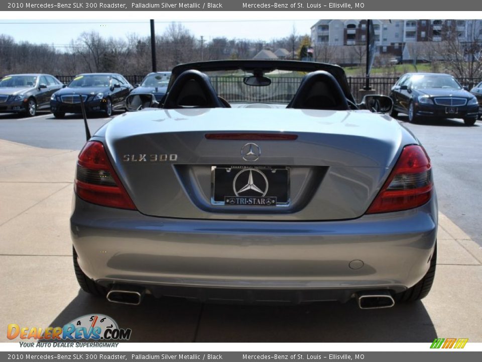 2010 Mercedes-Benz SLK 300 Roadster Palladium Silver Metallic / Black Photo #13