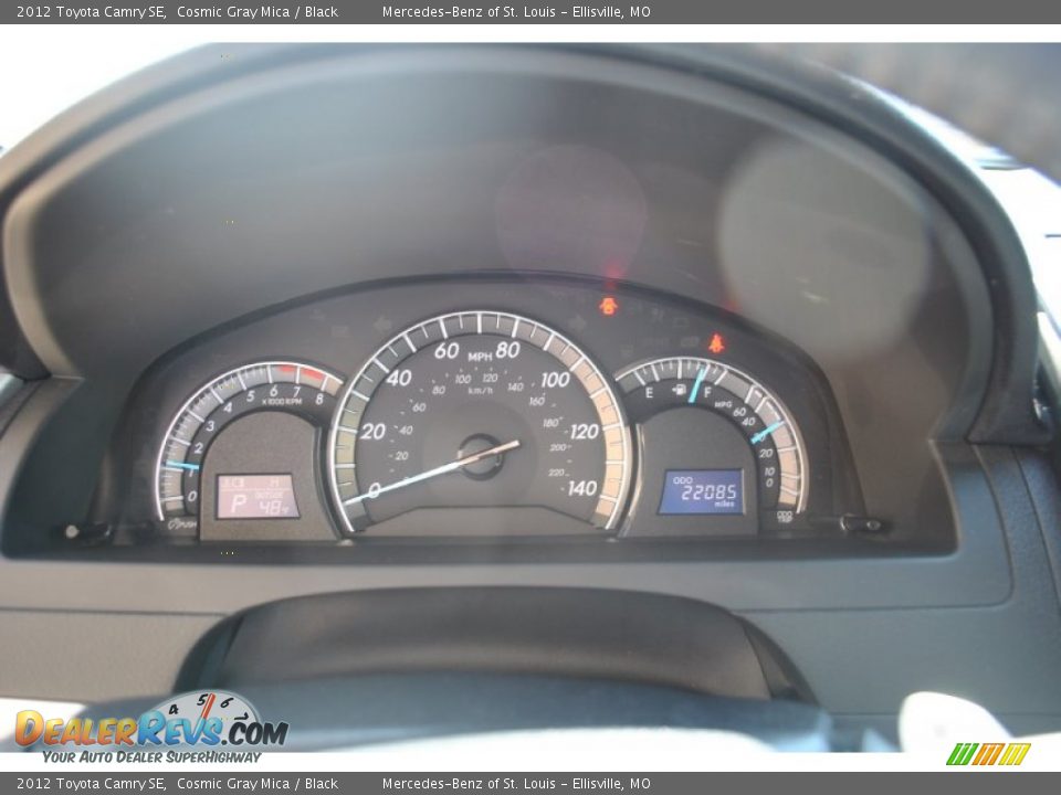 2012 Toyota Camry SE Cosmic Gray Mica / Black Photo #2