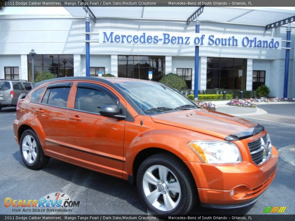 2011 Dodge Caliber Mainstreet Mango Tango Pearl / Dark Slate/Medium Graystone Photo #1