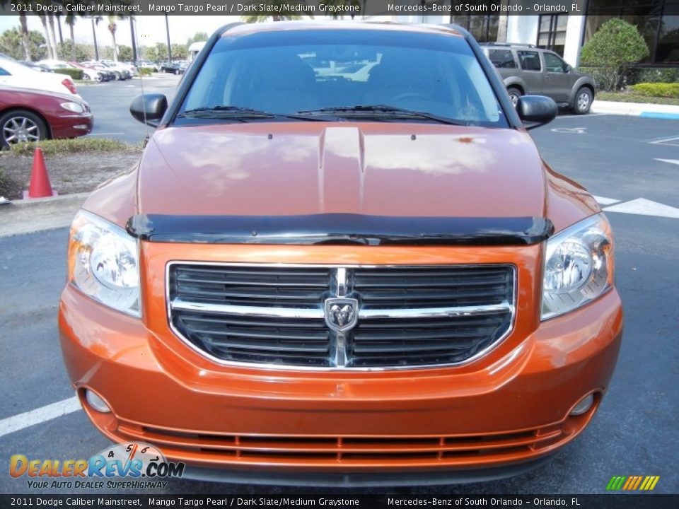 2011 Dodge Caliber Mainstreet Mango Tango Pearl / Dark Slate/Medium Graystone Photo #2