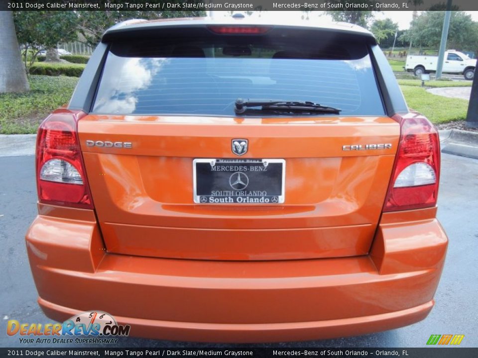 2011 Dodge Caliber Mainstreet Mango Tango Pearl / Dark Slate/Medium Graystone Photo #6