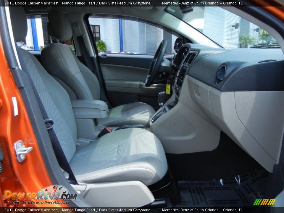 2011 Dodge Caliber Mainstreet Mango Tango Pearl / Dark Slate/Medium Graystone Photo #16