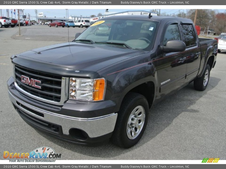 2010 GMC Sierra 1500 SL Crew Cab 4x4 Storm Gray Metallic / Dark Titanium Photo #1