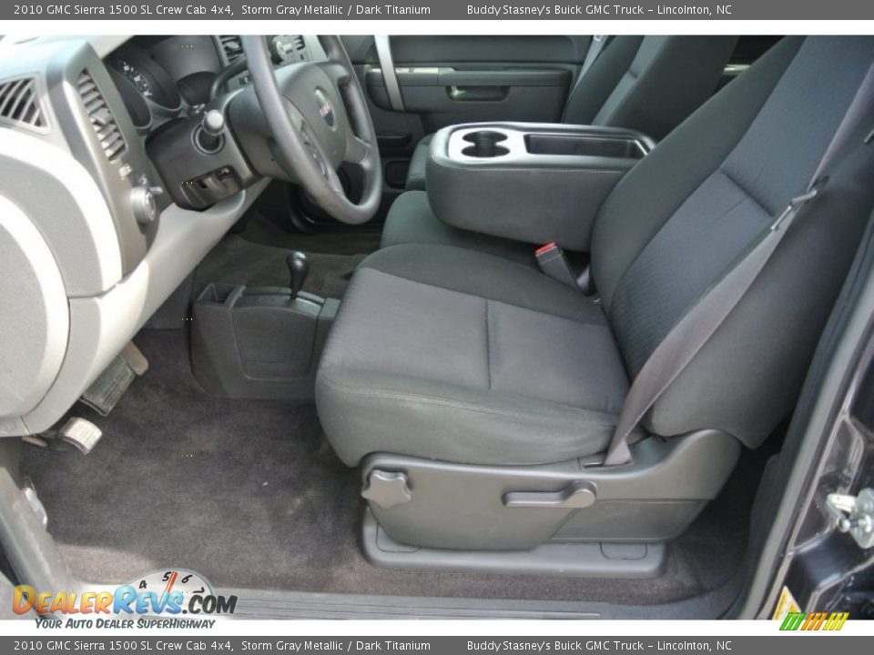2010 GMC Sierra 1500 SL Crew Cab 4x4 Storm Gray Metallic / Dark Titanium Photo #8