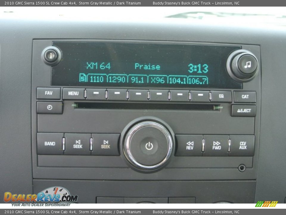 2010 GMC Sierra 1500 SL Crew Cab 4x4 Storm Gray Metallic / Dark Titanium Photo #13