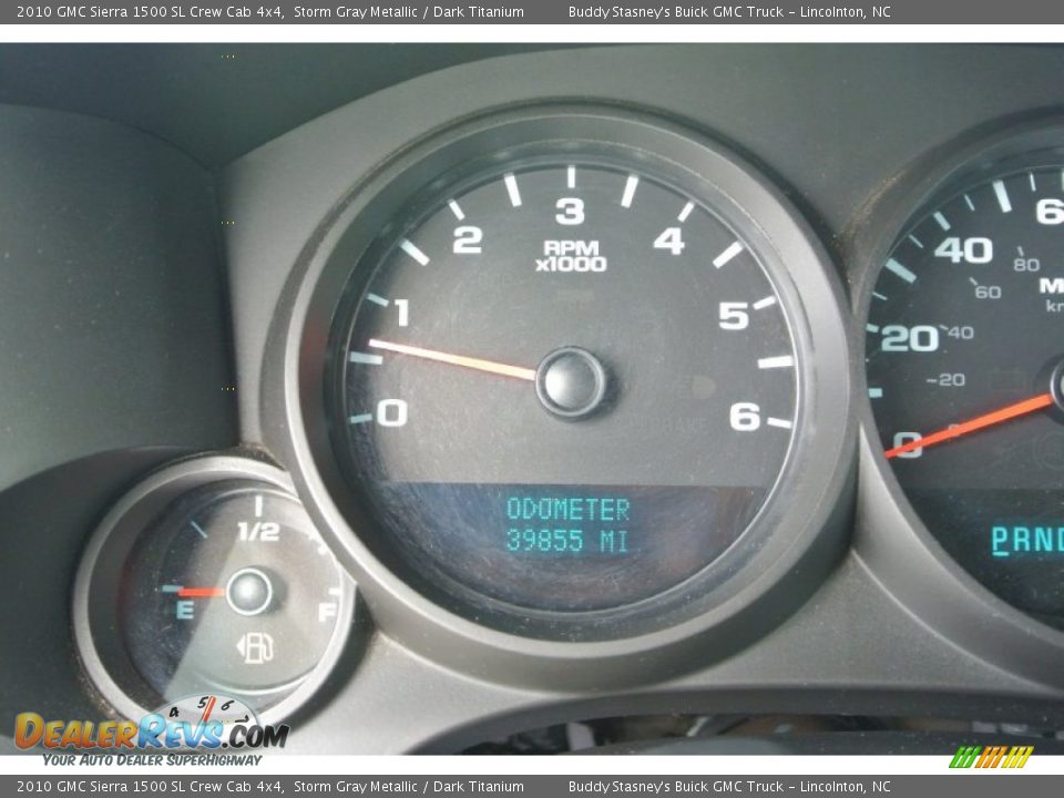 2010 GMC Sierra 1500 SL Crew Cab 4x4 Storm Gray Metallic / Dark Titanium Photo #15