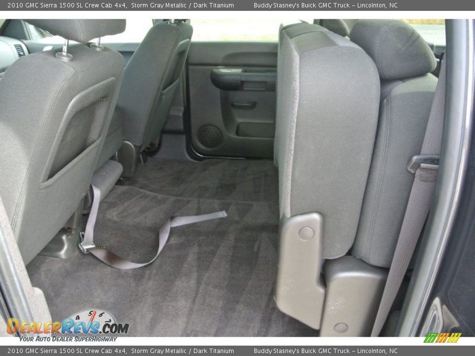 2010 GMC Sierra 1500 SL Crew Cab 4x4 Storm Gray Metallic / Dark Titanium Photo #16