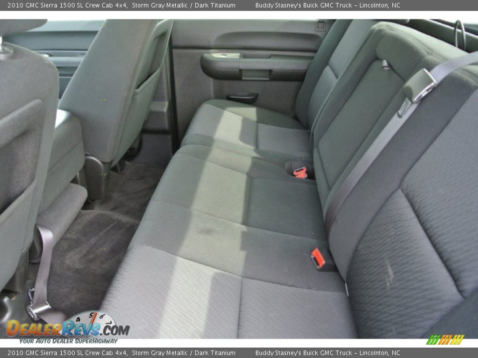 2010 GMC Sierra 1500 SL Crew Cab 4x4 Storm Gray Metallic / Dark Titanium Photo #17