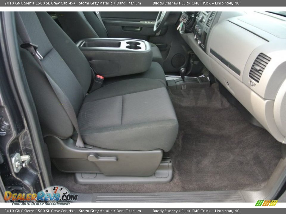 2010 GMC Sierra 1500 SL Crew Cab 4x4 Storm Gray Metallic / Dark Titanium Photo #19
