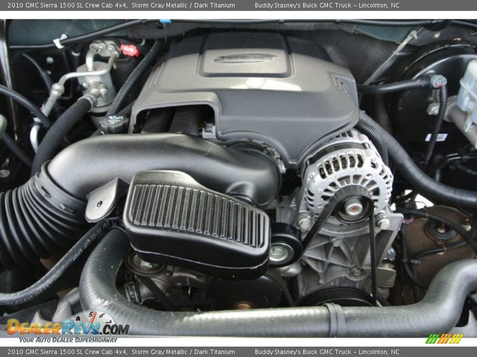 2010 GMC Sierra 1500 SL Crew Cab 4x4 Storm Gray Metallic / Dark Titanium Photo #22