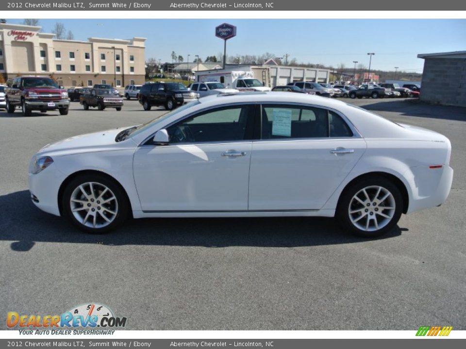 2012 Chevrolet Malibu LTZ Summit White / Ebony Photo #3