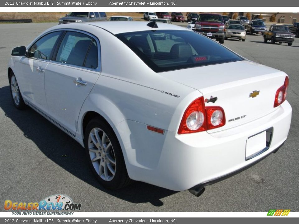 2012 Chevrolet Malibu LTZ Summit White / Ebony Photo #4