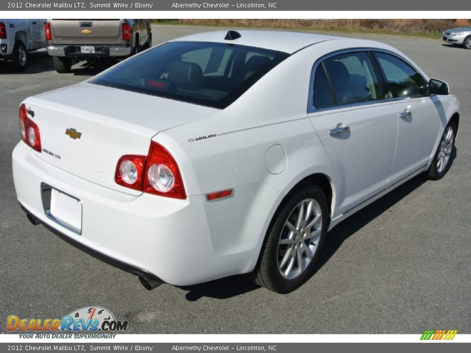 2012 Chevrolet Malibu LTZ Summit White / Ebony Photo #5