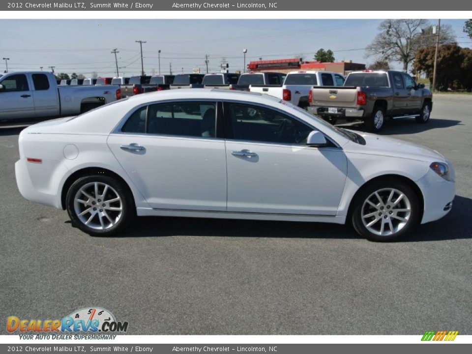 2012 Chevrolet Malibu LTZ Summit White / Ebony Photo #6