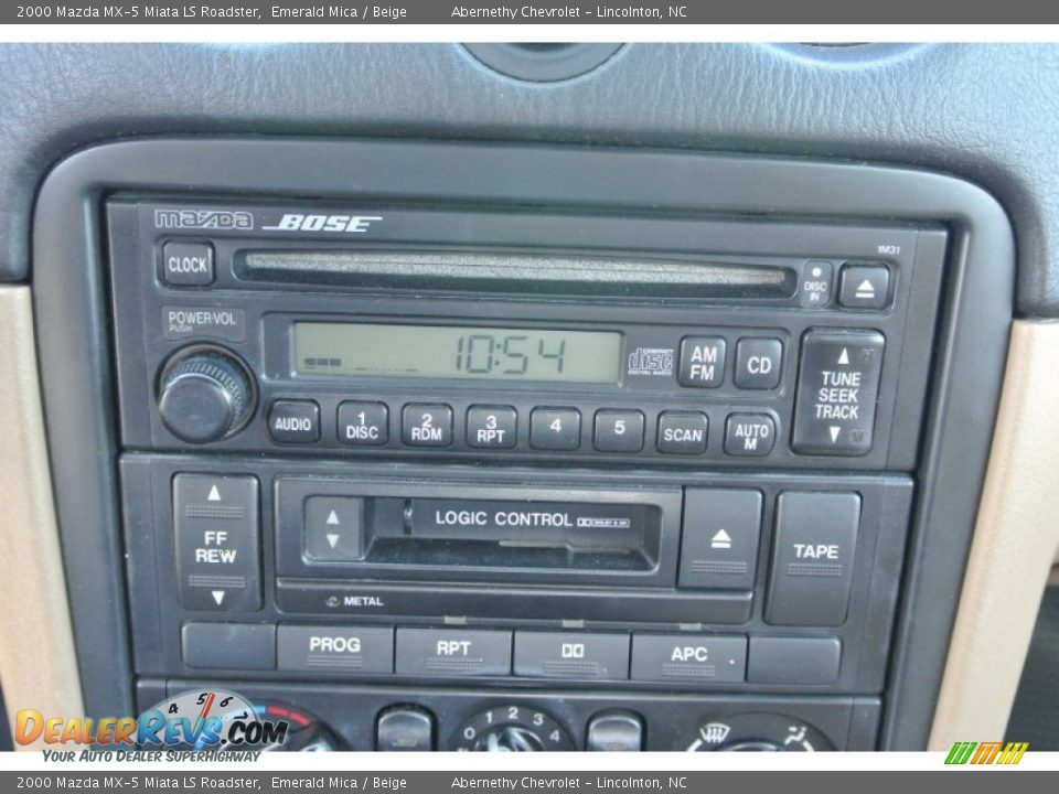 2000 Mazda MX-5 Miata LS Roadster Emerald Mica / Beige Photo #17