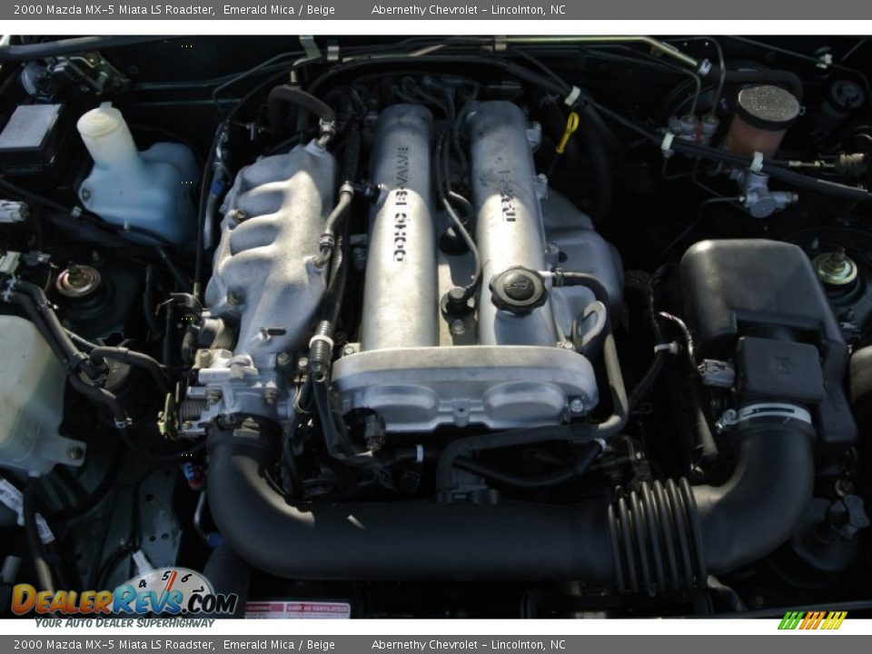 2000 Mazda MX-5 Miata LS Roadster Emerald Mica / Beige Photo #23