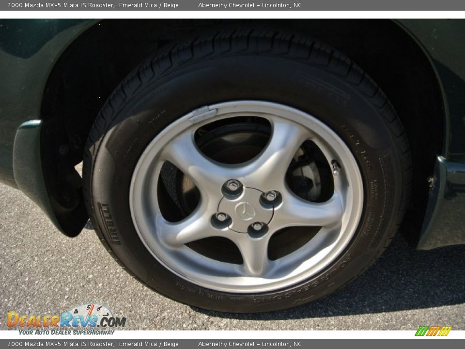 2000 Mazda MX-5 Miata LS Roadster Emerald Mica / Beige Photo #27
