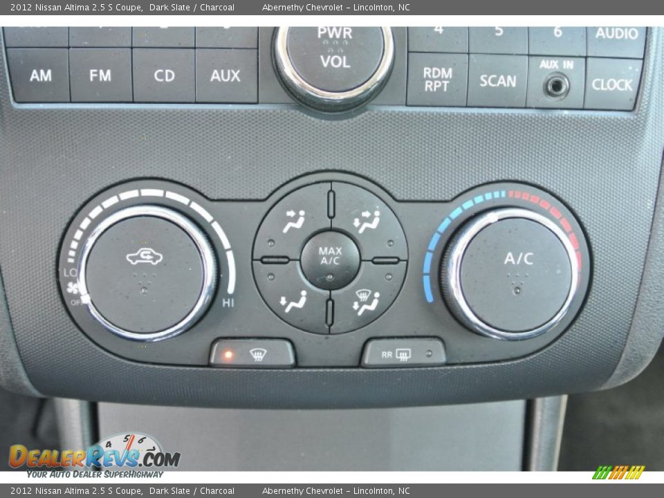 2012 Nissan Altima 2.5 S Coupe Dark Slate / Charcoal Photo #12