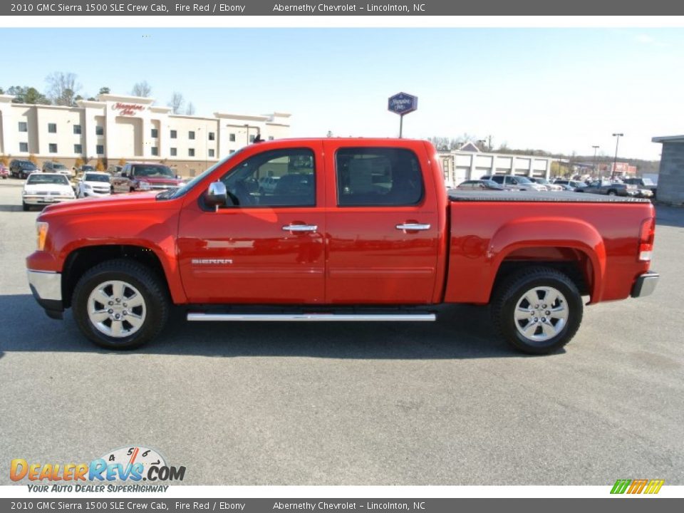 2010 GMC Sierra 1500 SLE Crew Cab Fire Red / Ebony Photo #3