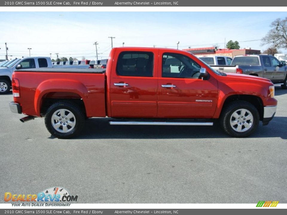 2010 GMC Sierra 1500 SLE Crew Cab Fire Red / Ebony Photo #6