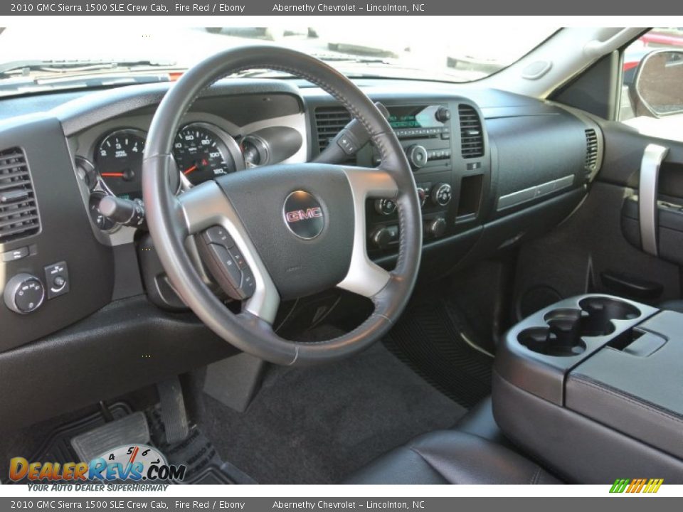 2010 GMC Sierra 1500 SLE Crew Cab Fire Red / Ebony Photo #25