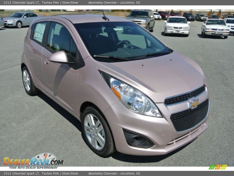 2013 Chevrolet Spark LT Techno Pink / Silver/Silver Photo #1
