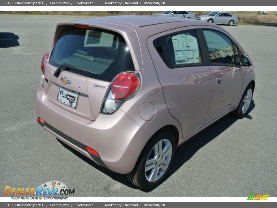 2013 Chevrolet Spark LT Techno Pink / Silver/Silver Photo #5