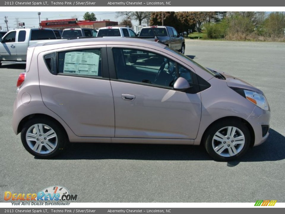 2013 Chevrolet Spark LT Techno Pink / Silver/Silver Photo #6