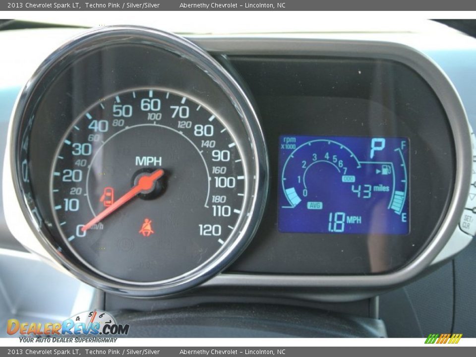 2013 Chevrolet Spark LT Techno Pink / Silver/Silver Photo #16