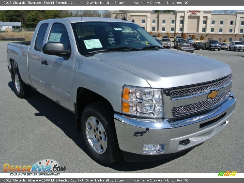 2013 Chevrolet Silverado 1500 LT Extended Cab 4x4 Silver Ice Metallic / Ebony Photo #1