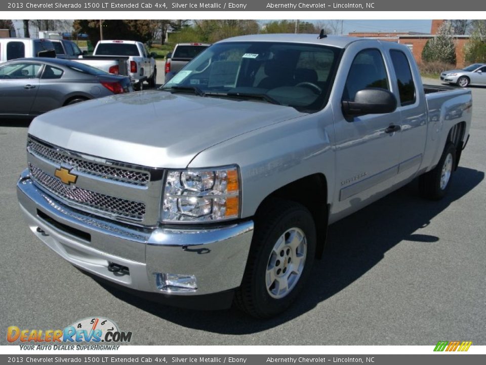 2013 Chevrolet Silverado 1500 LT Extended Cab 4x4 Silver Ice Metallic / Ebony Photo #2