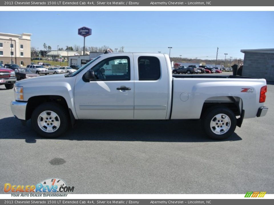 2013 Chevrolet Silverado 1500 LT Extended Cab 4x4 Silver Ice Metallic / Ebony Photo #3