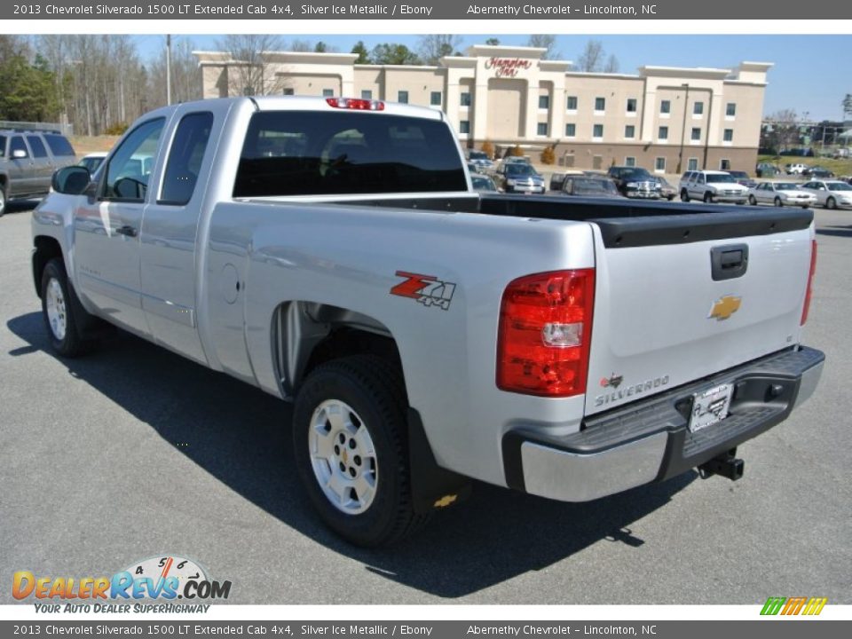 2013 Chevrolet Silverado 1500 LT Extended Cab 4x4 Silver Ice Metallic / Ebony Photo #4