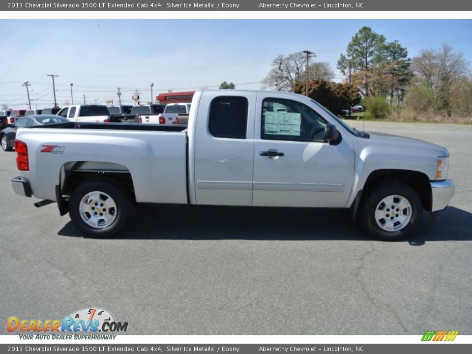 2013 Chevrolet Silverado 1500 LT Extended Cab 4x4 Silver Ice Metallic / Ebony Photo #6