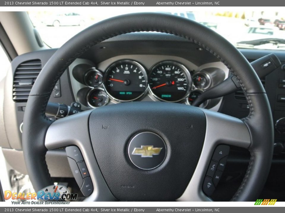 2013 Chevrolet Silverado 1500 LT Extended Cab 4x4 Silver Ice Metallic / Ebony Photo #13