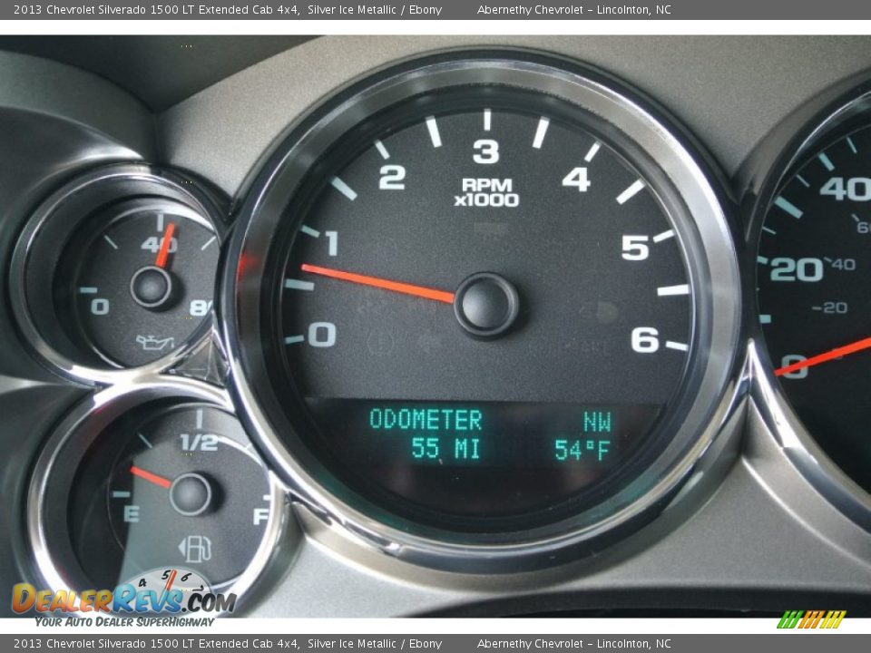 2013 Chevrolet Silverado 1500 LT Extended Cab 4x4 Silver Ice Metallic / Ebony Photo #14