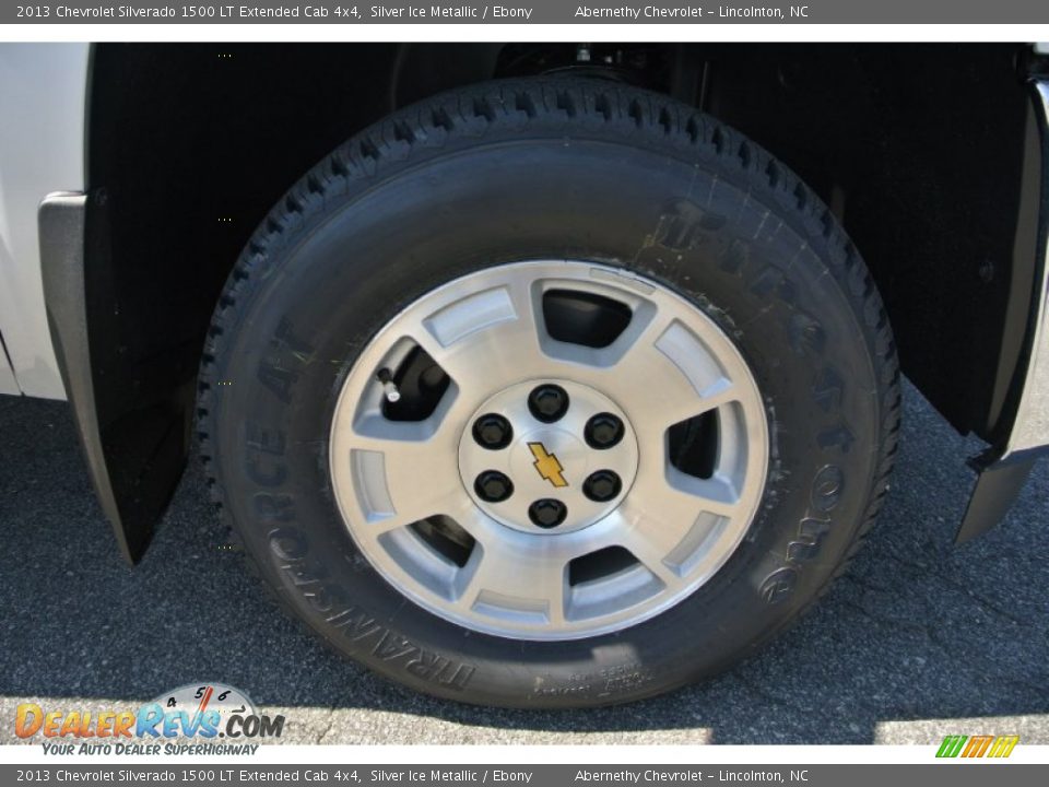 2013 Chevrolet Silverado 1500 LT Extended Cab 4x4 Silver Ice Metallic / Ebony Photo #20
