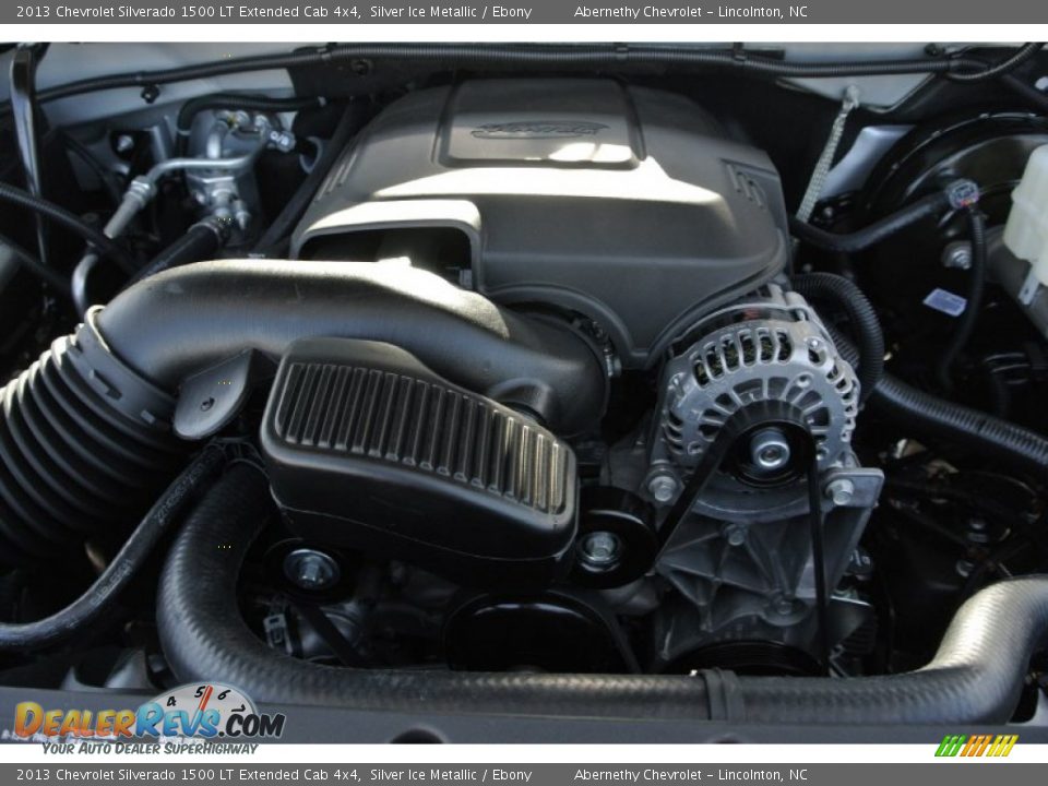 2013 Chevrolet Silverado 1500 LT Extended Cab 4x4 Silver Ice Metallic / Ebony Photo #21