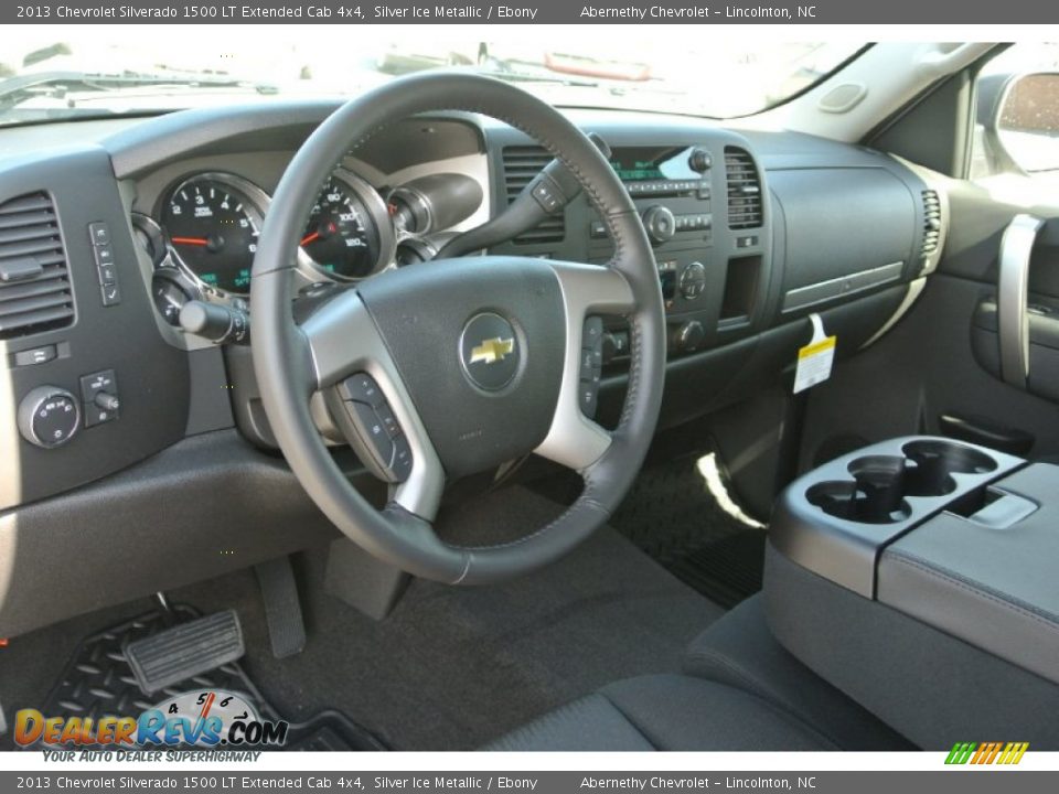 2013 Chevrolet Silverado 1500 LT Extended Cab 4x4 Silver Ice Metallic / Ebony Photo #22