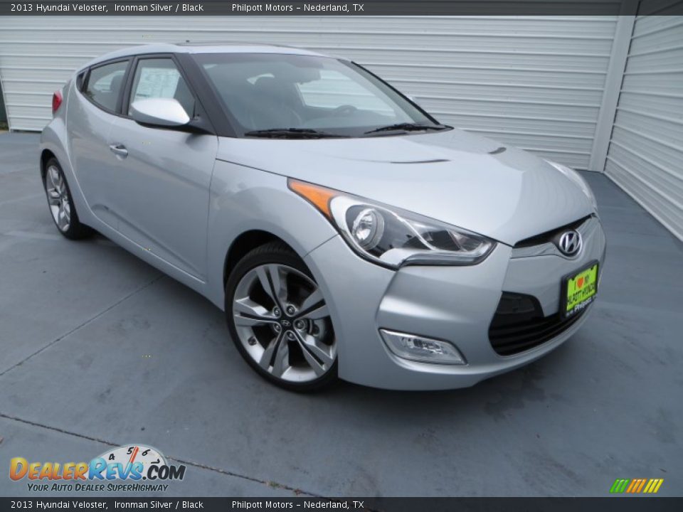 2013 Hyundai Veloster Ironman Silver / Black Photo #1