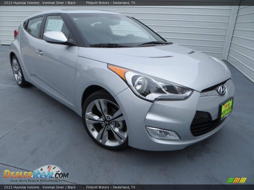 2013 Hyundai Veloster Ironman Silver / Black Photo #2
