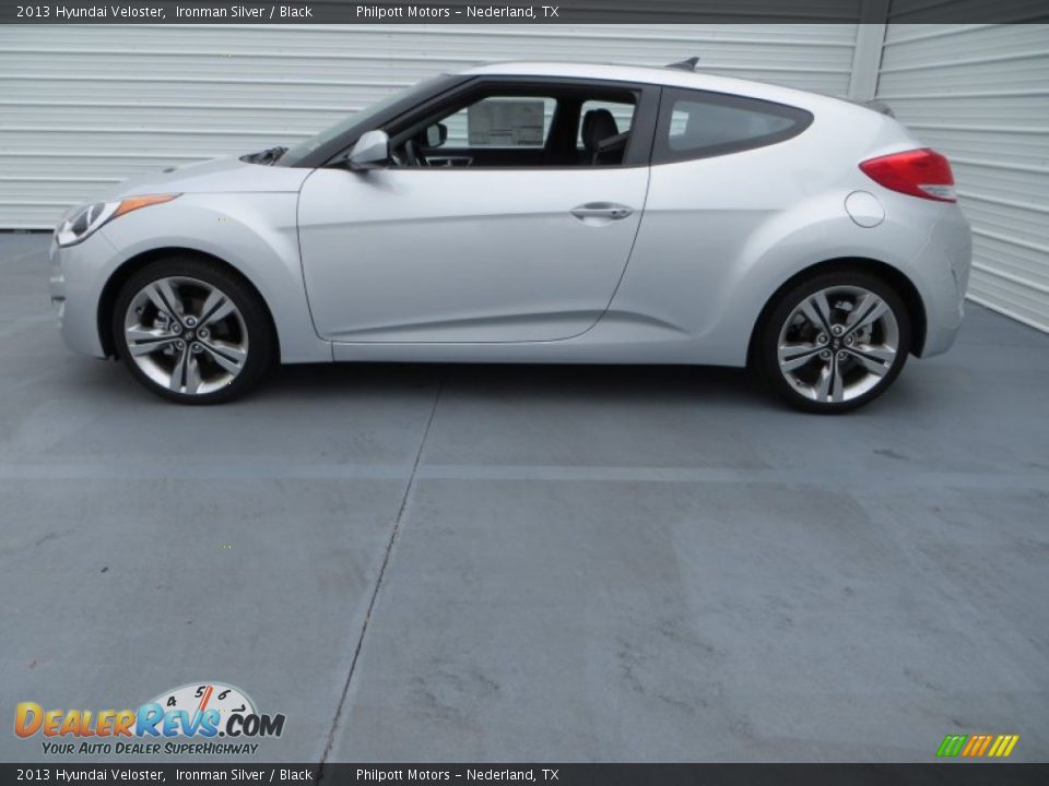 2013 Hyundai Veloster Ironman Silver / Black Photo #7
