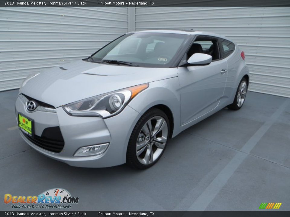 2013 Hyundai Veloster Ironman Silver / Black Photo #8