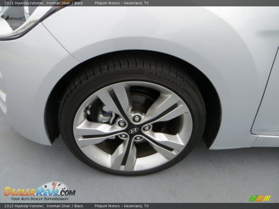 2013 Hyundai Veloster Ironman Silver / Black Photo #12