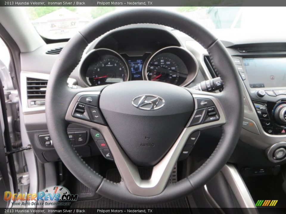 2013 Hyundai Veloster Ironman Silver / Black Photo #28