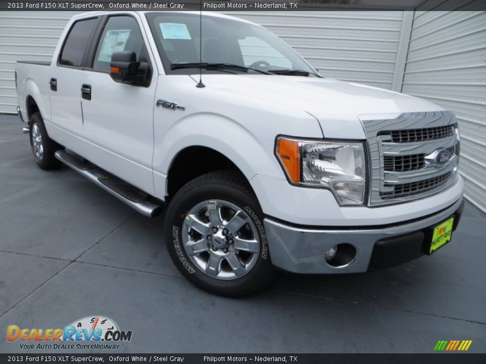 2013 Ford F150 XLT SuperCrew Oxford White / Steel Gray Photo #1
