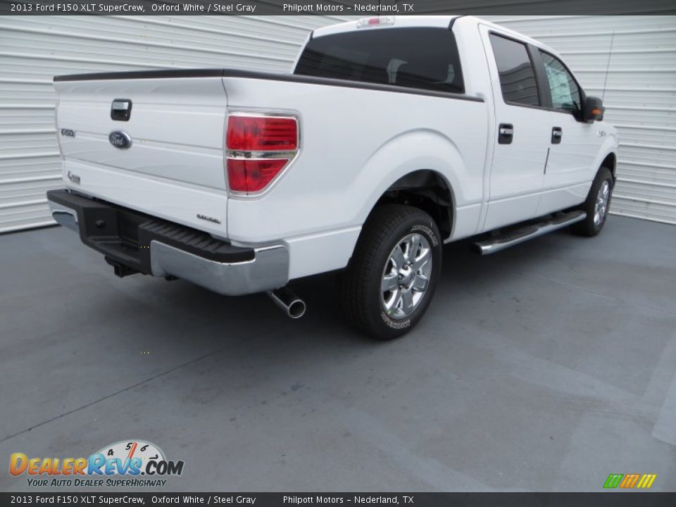 2013 Ford F150 XLT SuperCrew Oxford White / Steel Gray Photo #4